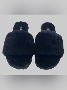 UGG Women's Cozette Black Slide Sandals Slippers Size 5 US New In Box 1100892